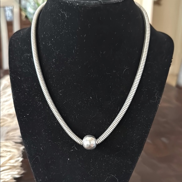 Silpada Sterling Silver Necklace with chunky ball. - Picture 1 of 4